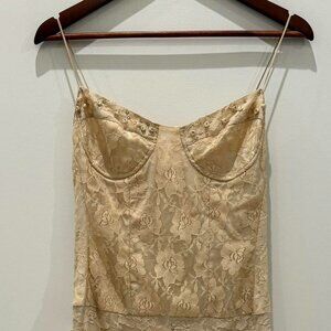 Blumarine Women's Cream and Gold Dress